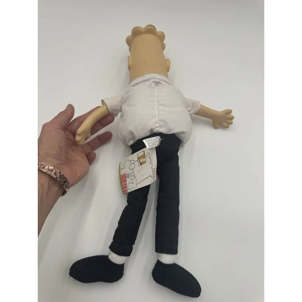 Vintage Gund Dilbert Plush Doll 16” w/ Hang Tag Style 7120 Scott Adams 1997
